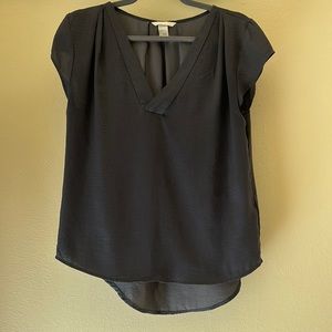 H&M V-neck Gray Blouse